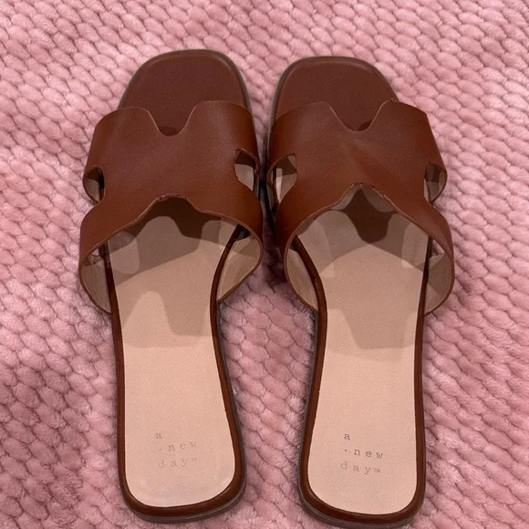 a new day Brown Slide Sandals - Picture 5 of 7